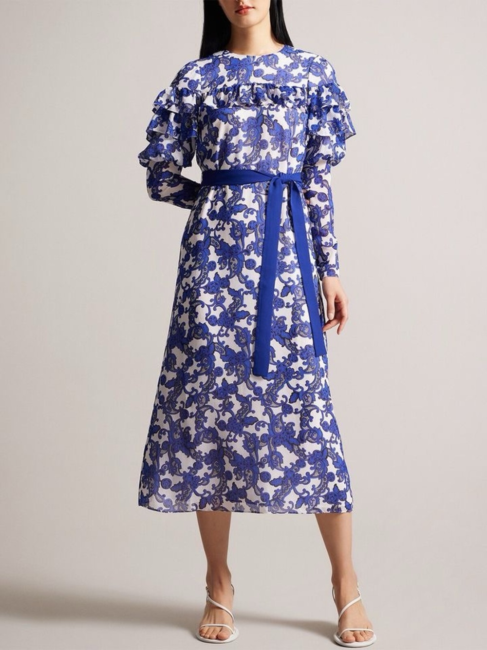 NWT Ted Baker Marquis Jacquard Paisley Midi Dress - Picture 1 of 10